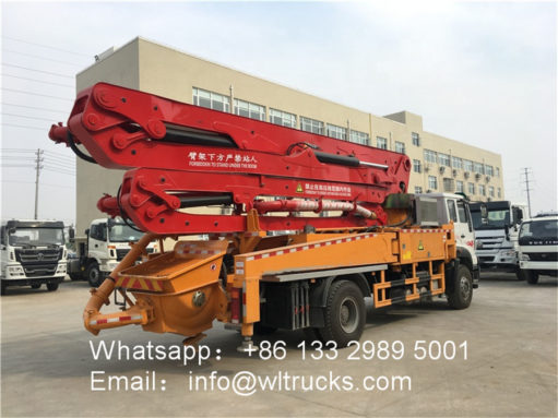 Sinotruk 35m concrete pumping truck