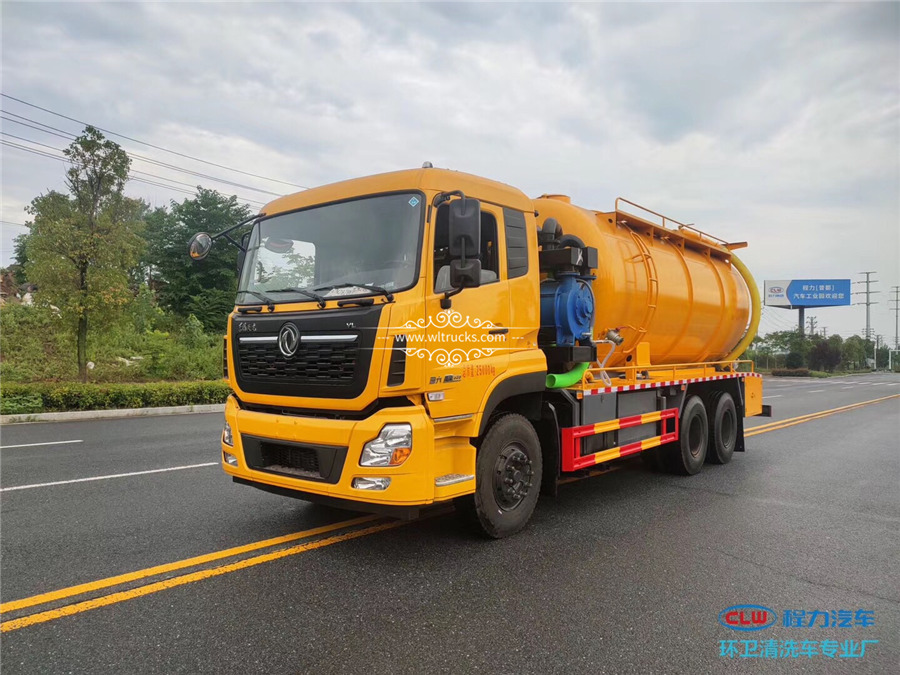 Tianlong 20cbm water and dry vacuum tanker truck