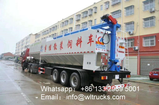 50000liter to 60000liters bulk animal feed trailer