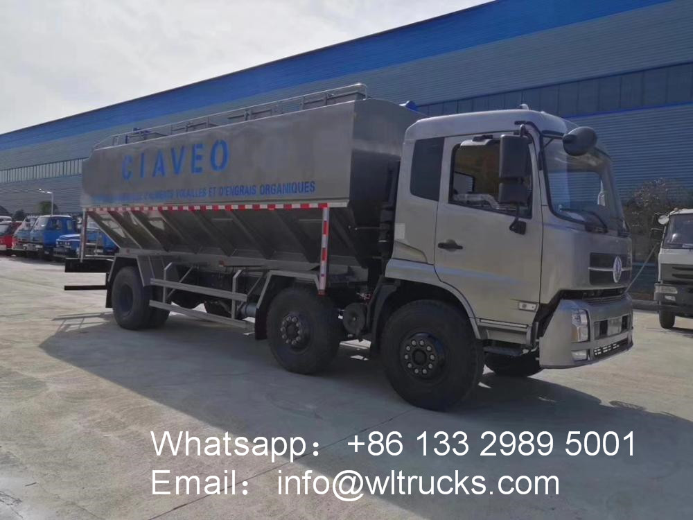 Dongfeng tianjin 22m3 bulk cattle feed transport truck