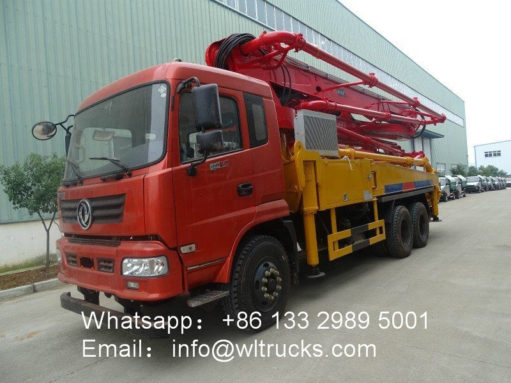 6x4 Dongfeng 35m cement pump machine truck