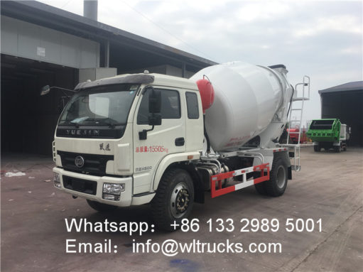 Yuejin 6cbm concrete mixer truck