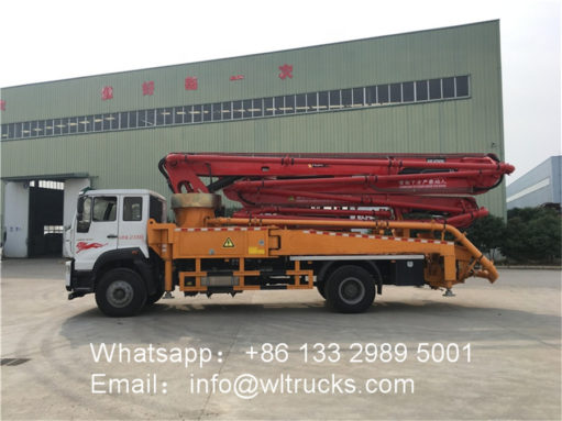 concrete pumping truck