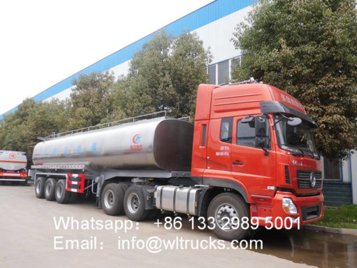 fresh milk transporting trailer