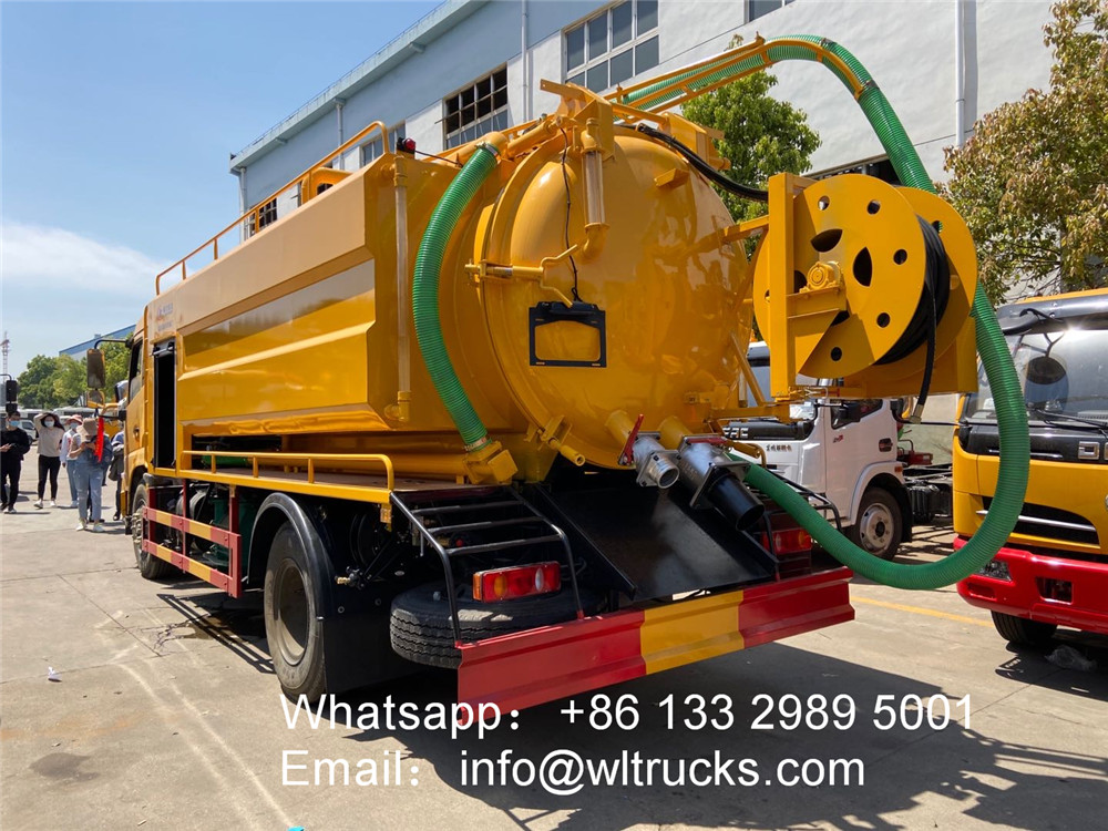 high pressure sewer cleaning suciton truck