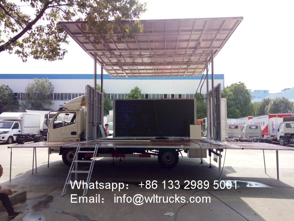 Dongfeng 32 square meters mobile stage truck