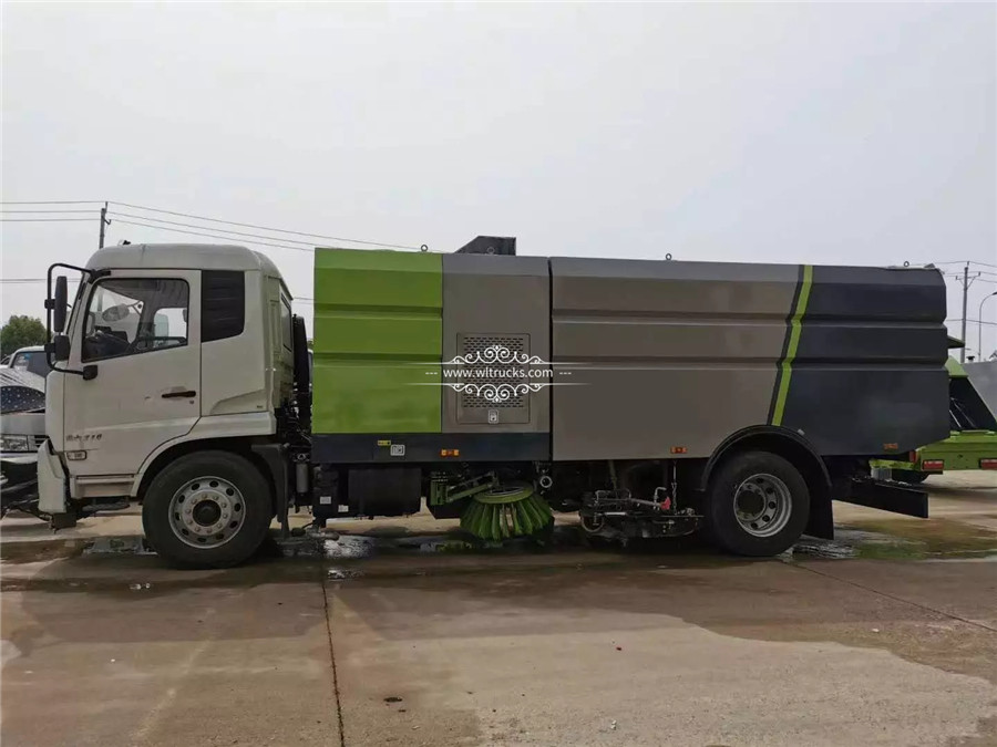 road washing and sweeping truck
