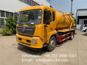 sewage removal truck