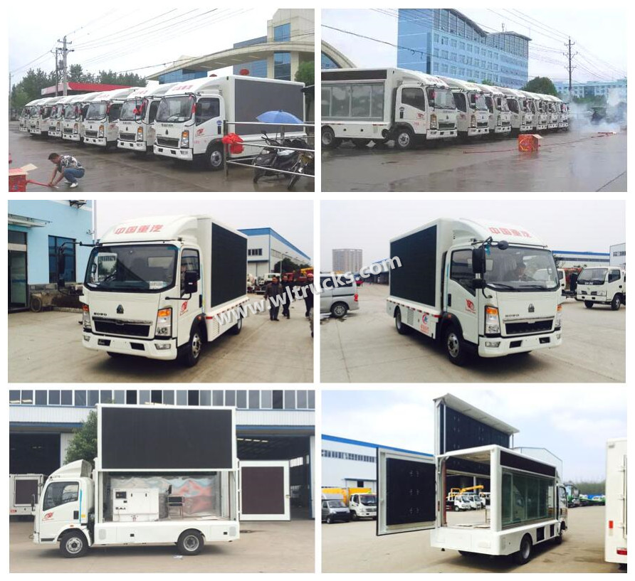 sinotruk HOWO mobile led billboard truck