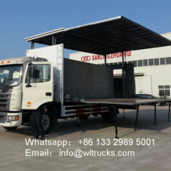 stage truck trailer