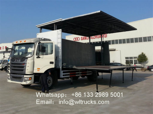 stage truck trailer