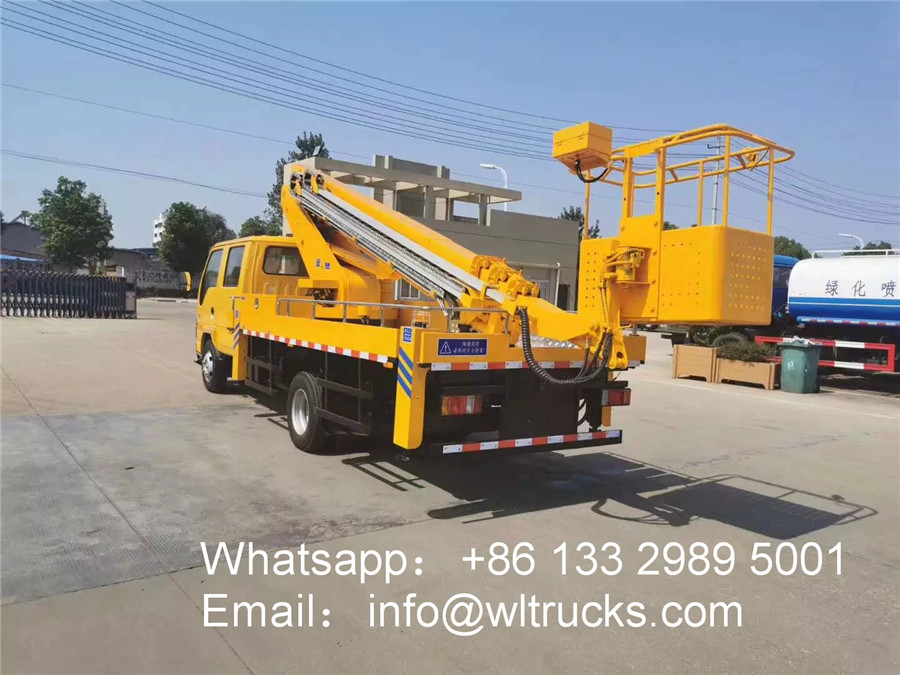 telescopic boom aerial work truck