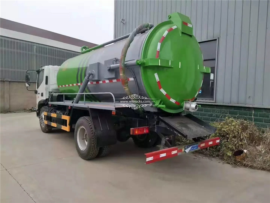 10 mt vacuum sewage suction truck