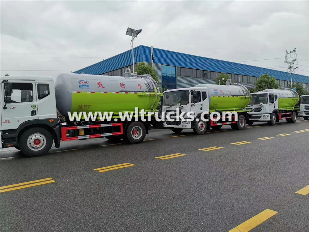 10 ton to 15 ton sewage suction trucks