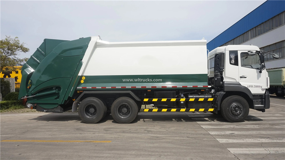 10 wheel Dongfeng Kinland 18cbm garbage collection truck