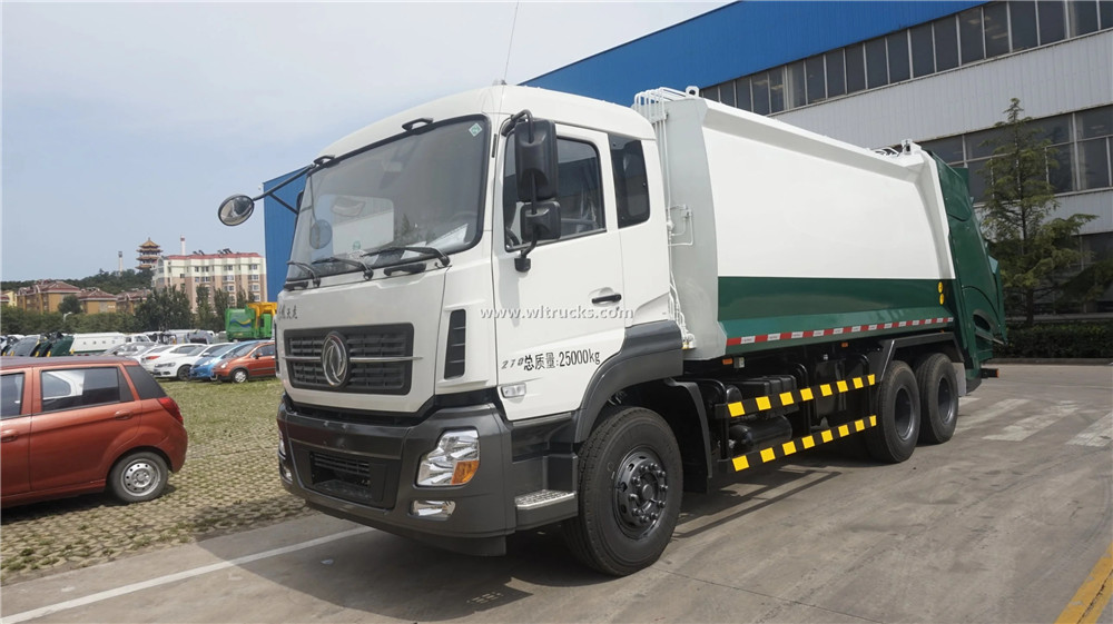 10 wheel Dongfeng Kinland 18cbm garbage compactor collection truck