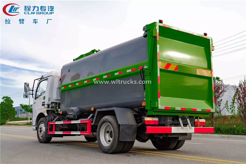 10m3 Side mounted hanging bucket garbage compactor truck