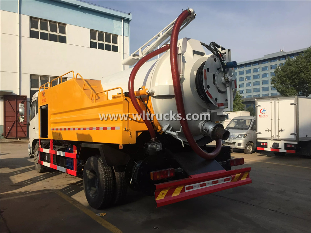 12 ton High pressure jetting sewage suction truck