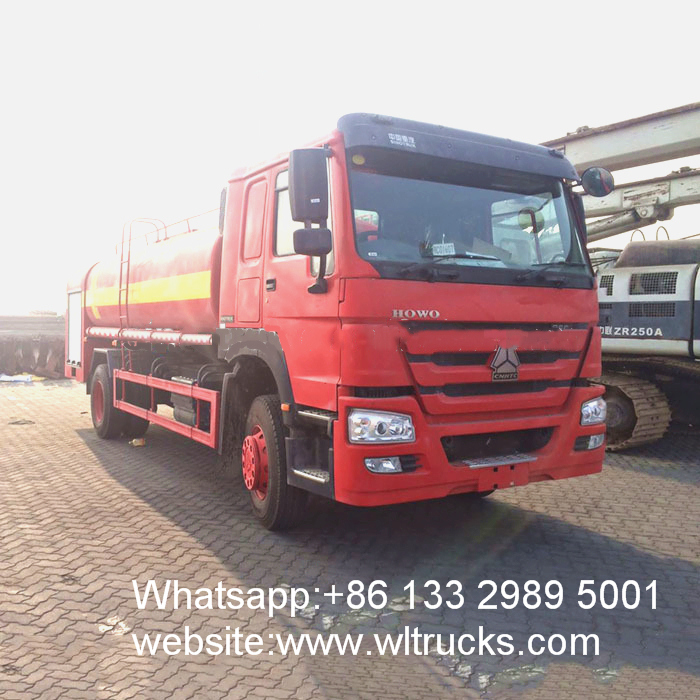 Sinotruk HOWO 12000 liters fire water sprinkler truck