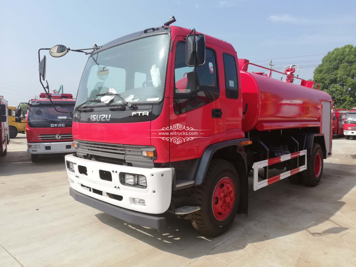 12cbm fire water tank truck