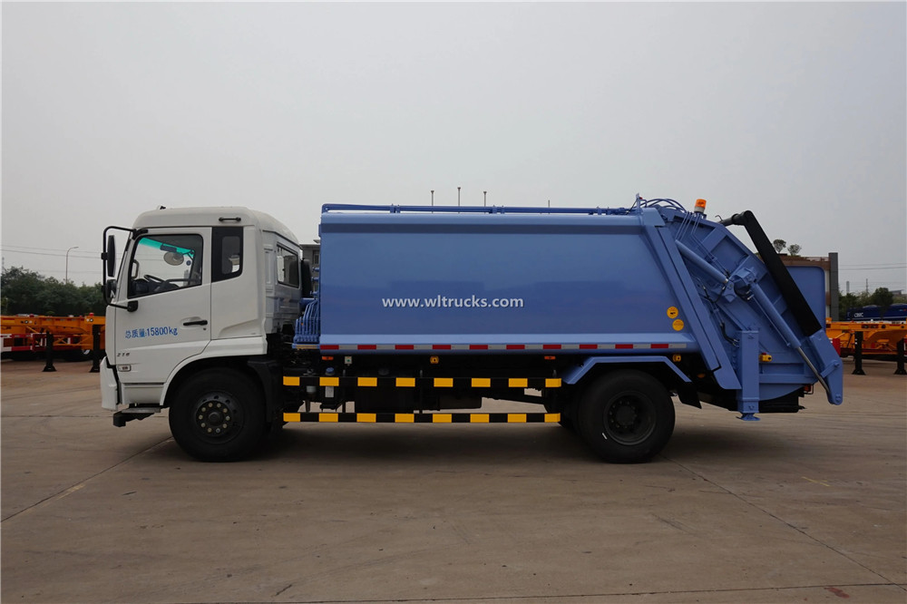 12cbm swing arm compactor garbage truck