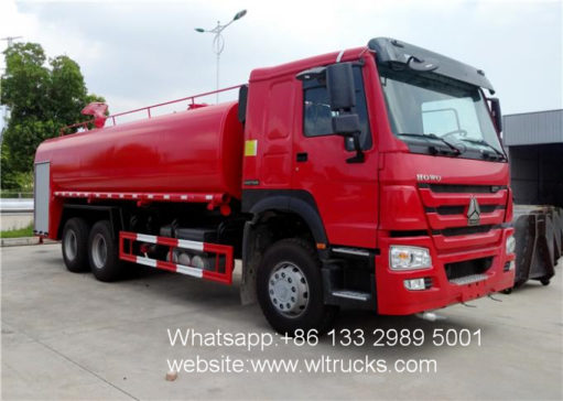18000L fire water tanker truck