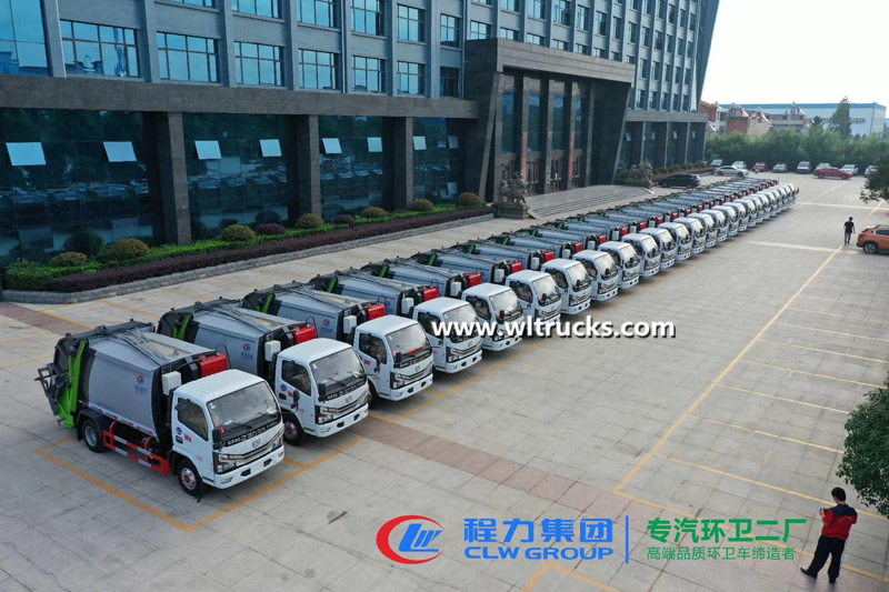 25 unit compactor garbage truck shipping to Mongolia
