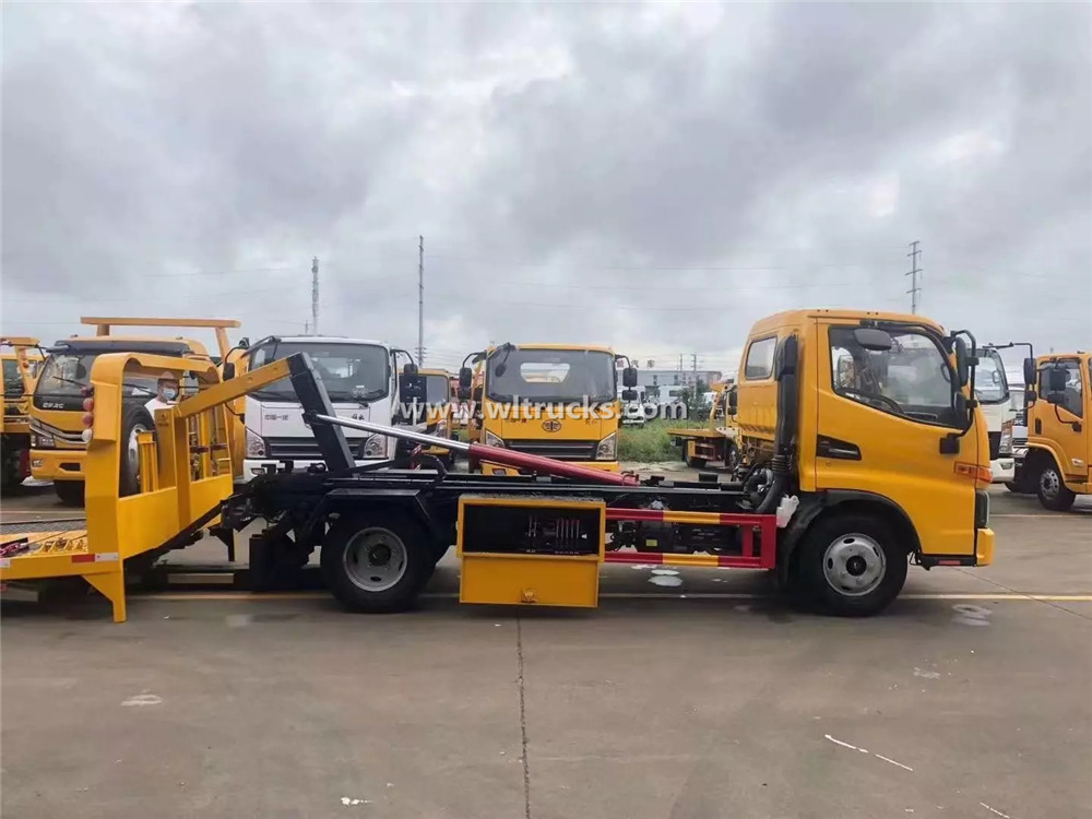 3 ton Fully floor type flatbed wrecker truck