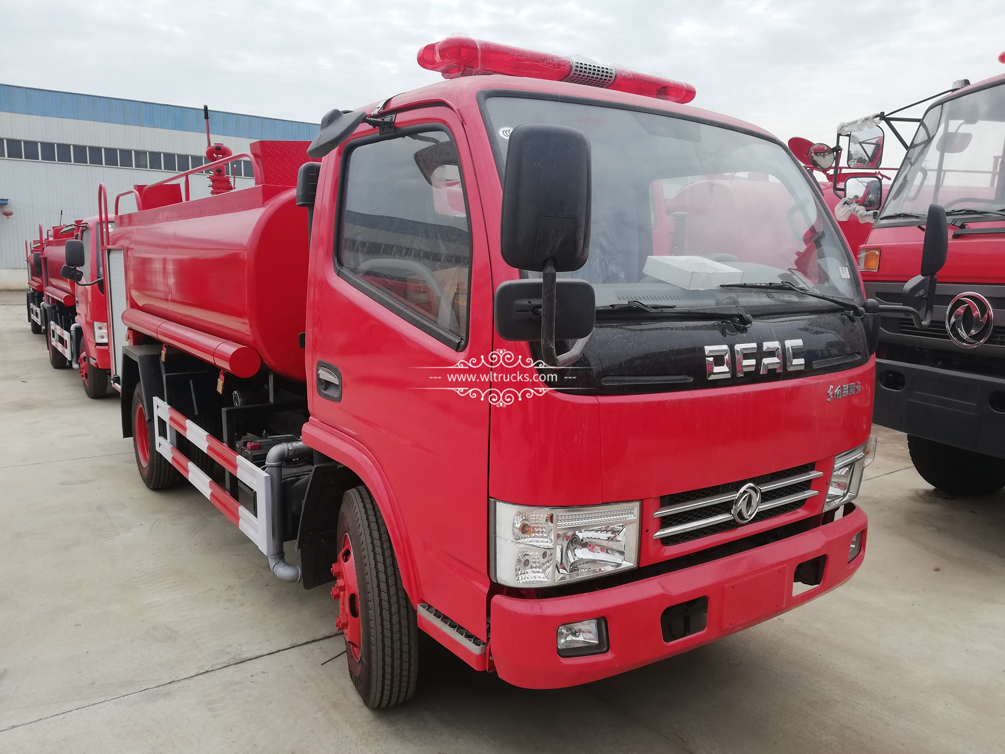 3000 liters fire water tank truck