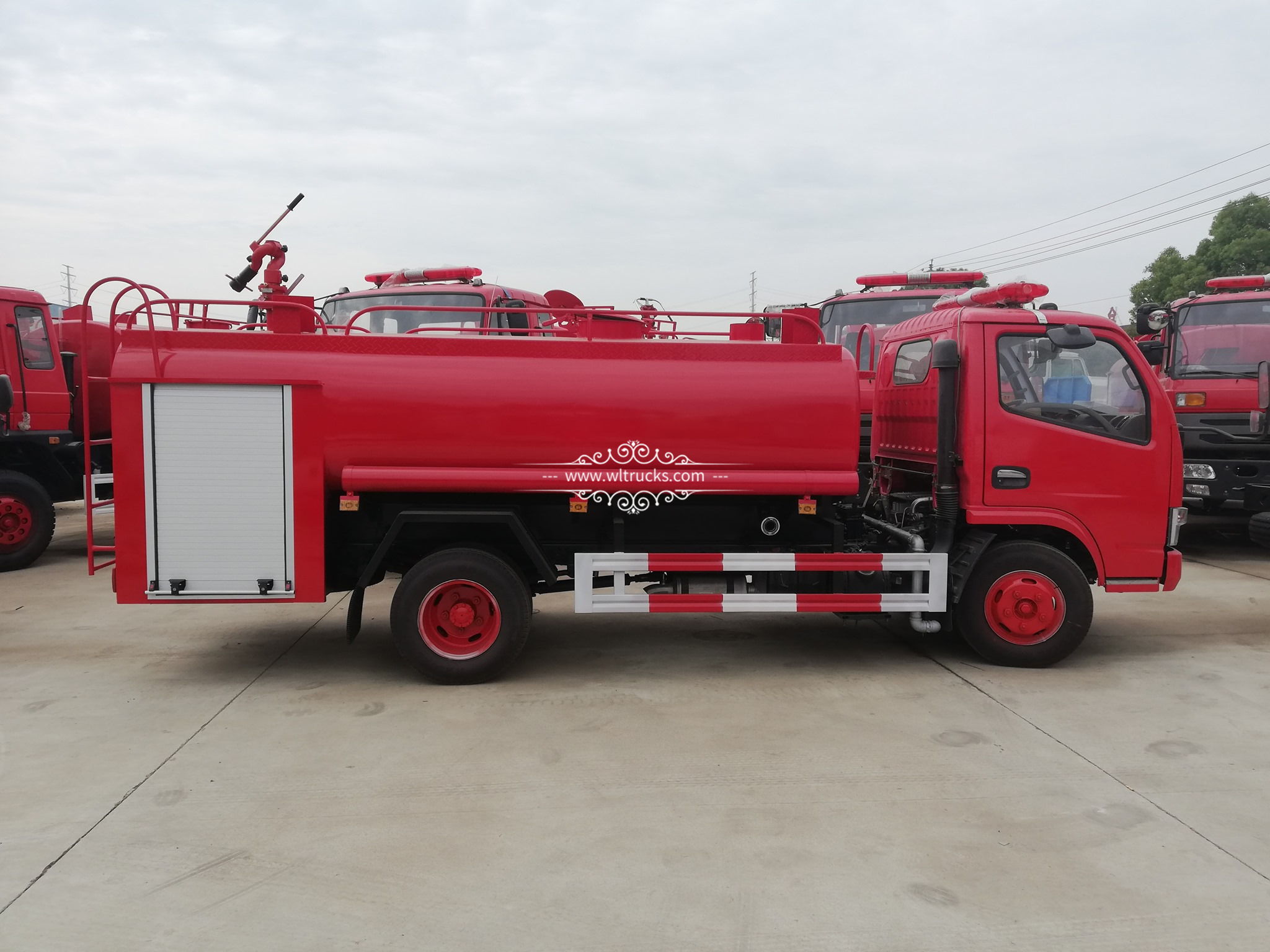 3cbm fire water tank truck