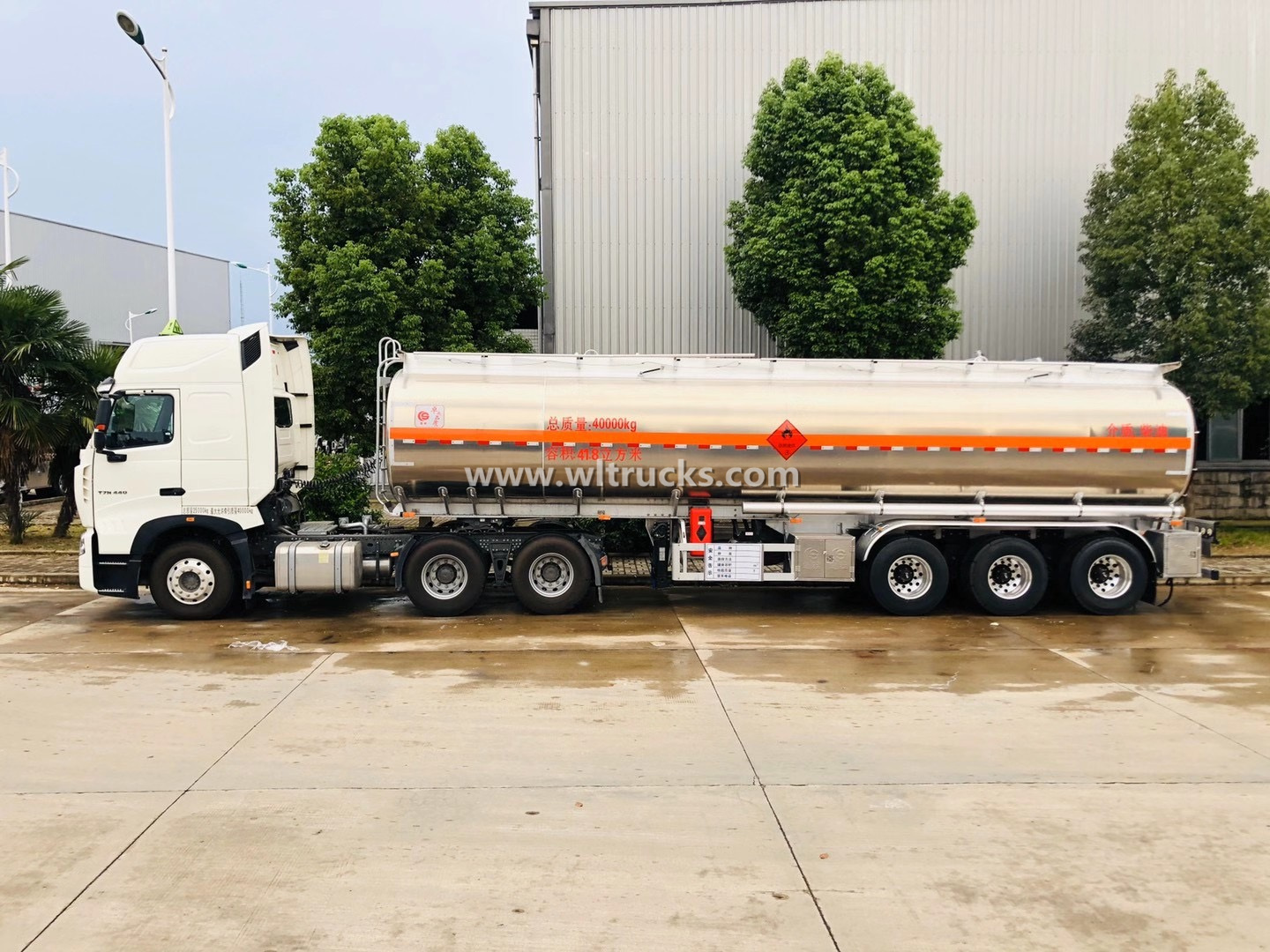 42000L fuel tank truck semi trailer