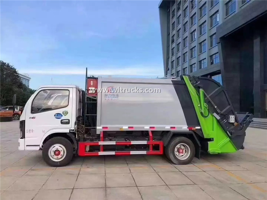5 cubic meters garbage compactor truck