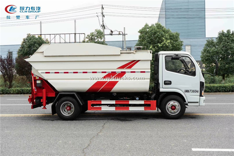 5 cubic meters loading compactor garbage truck
