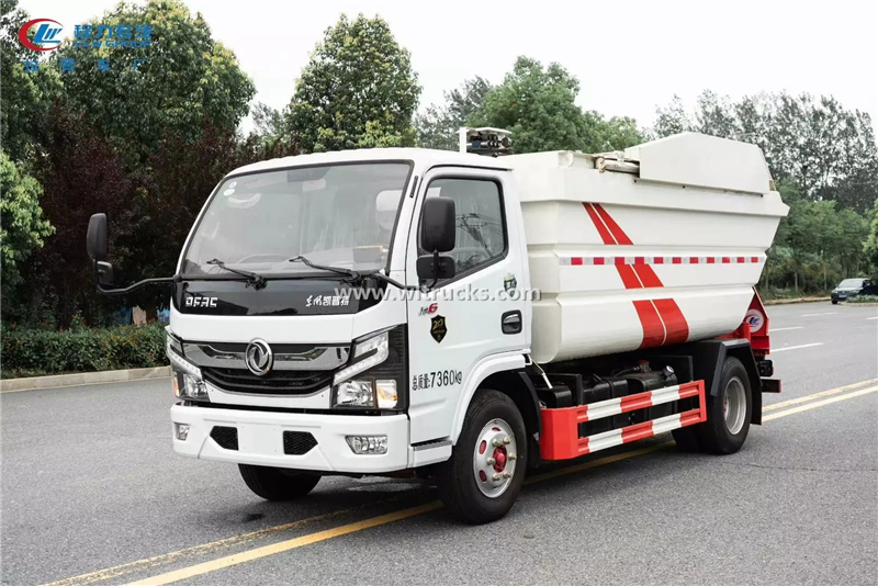 5 ton Rear loading compactor garbage truck