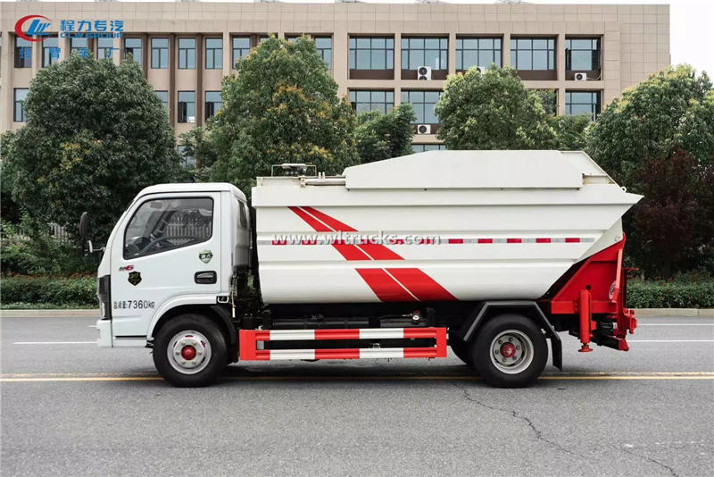 5cbm Rear loading compactor garbage truck