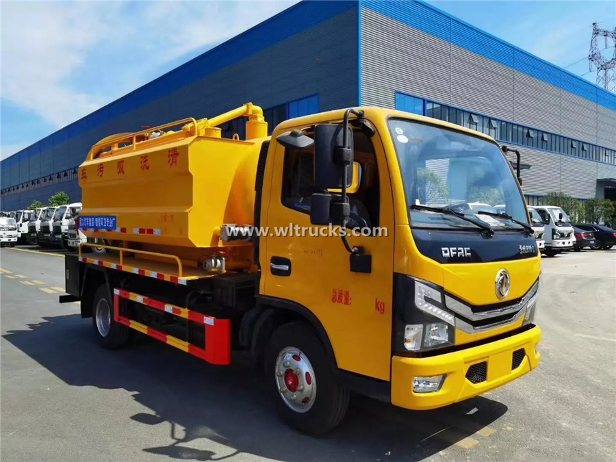 5cbm Vacuum Sewer jetting suction truck