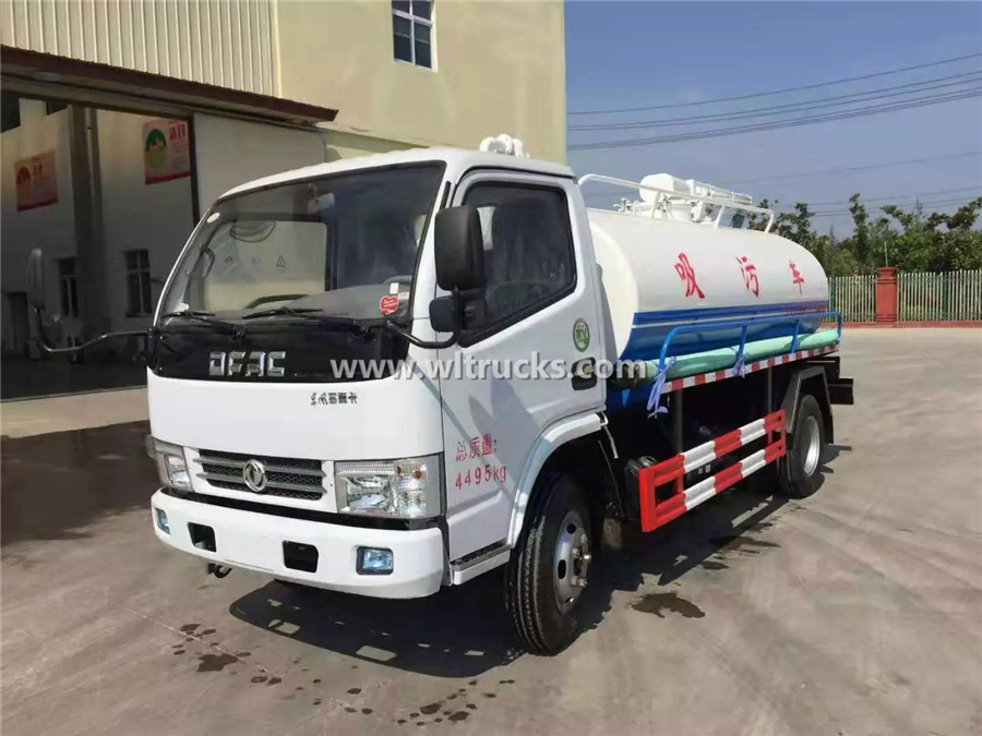 5cbm mini septic tank suction truck