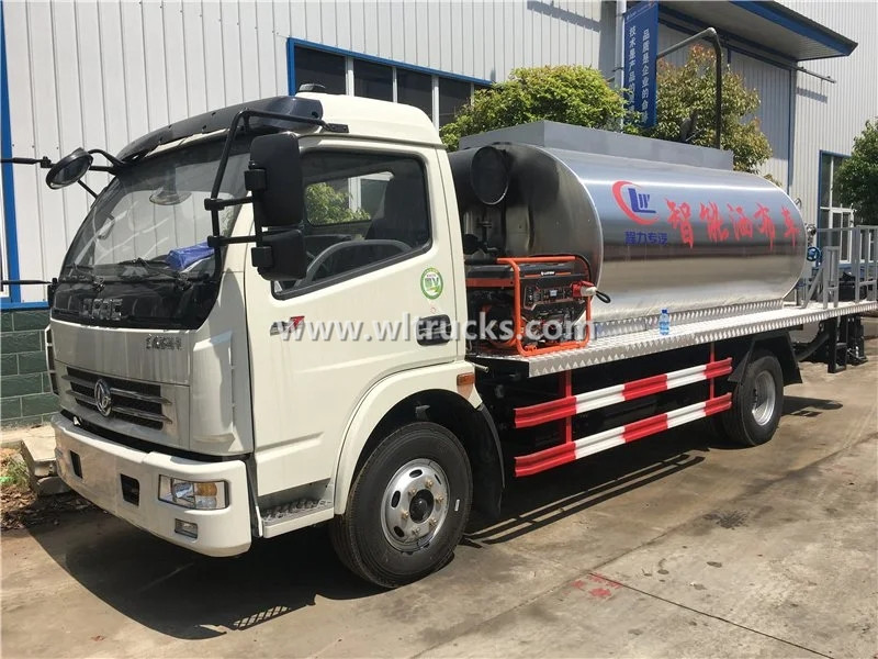 6 ton Intelligent Emulsion Heated Bitumen Sprayer Truck