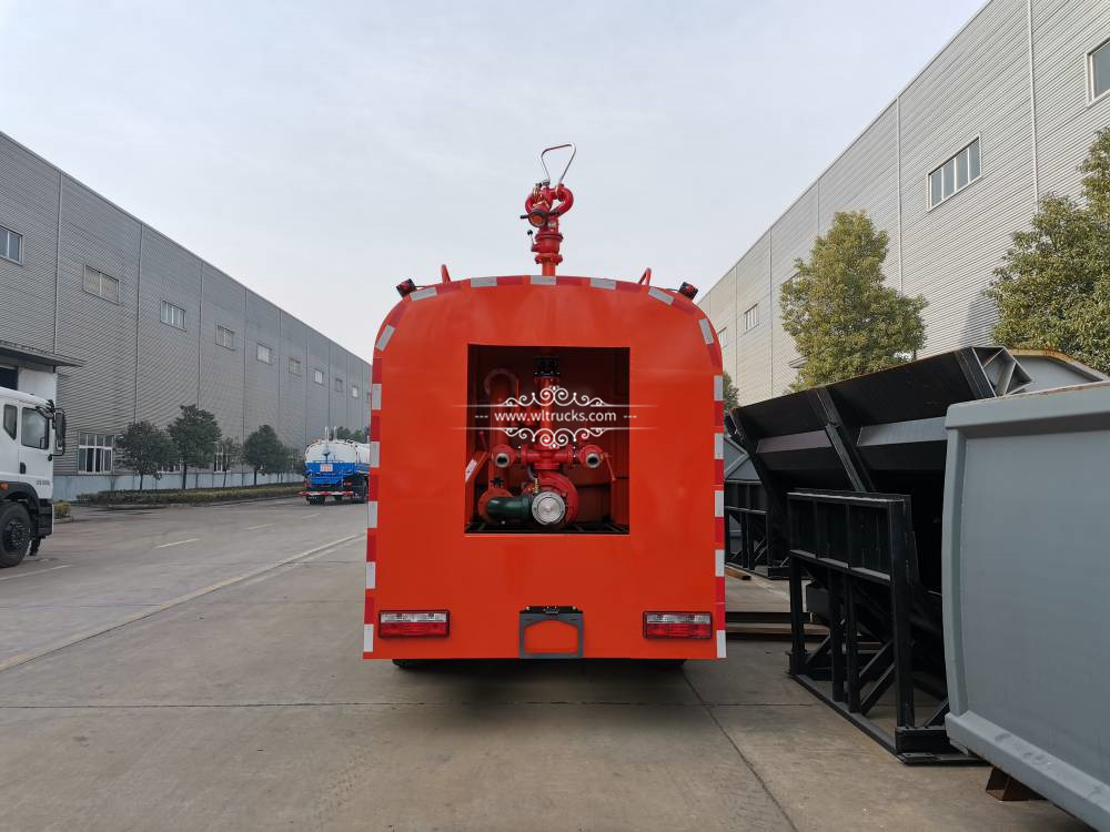 6WD 12cbm liter fire water tank truck