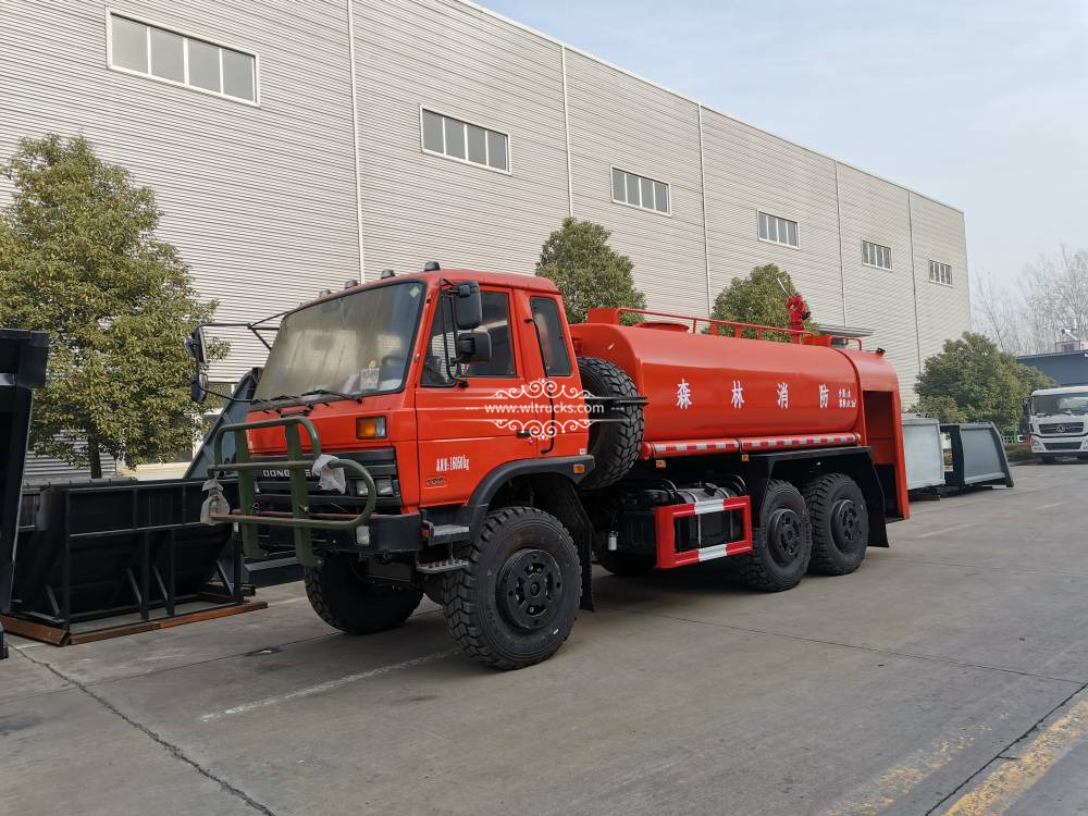 6WD fire water tank truck