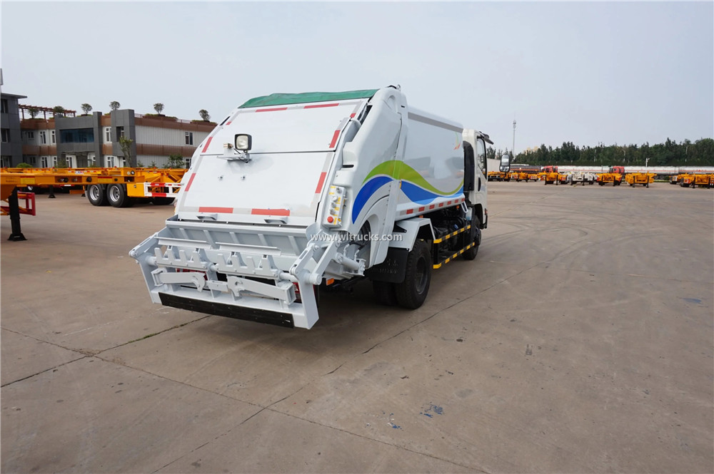 6m3 compactor garbage truck