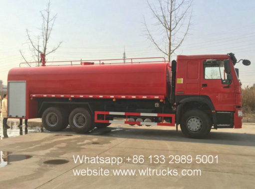 6x4 Sinotruk Howo fire water tanker truck