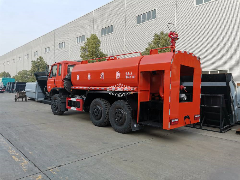 6x6 fire water tank truck