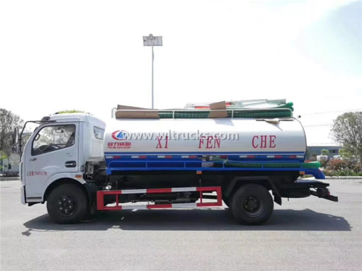 8000liters vacuum fecal truck