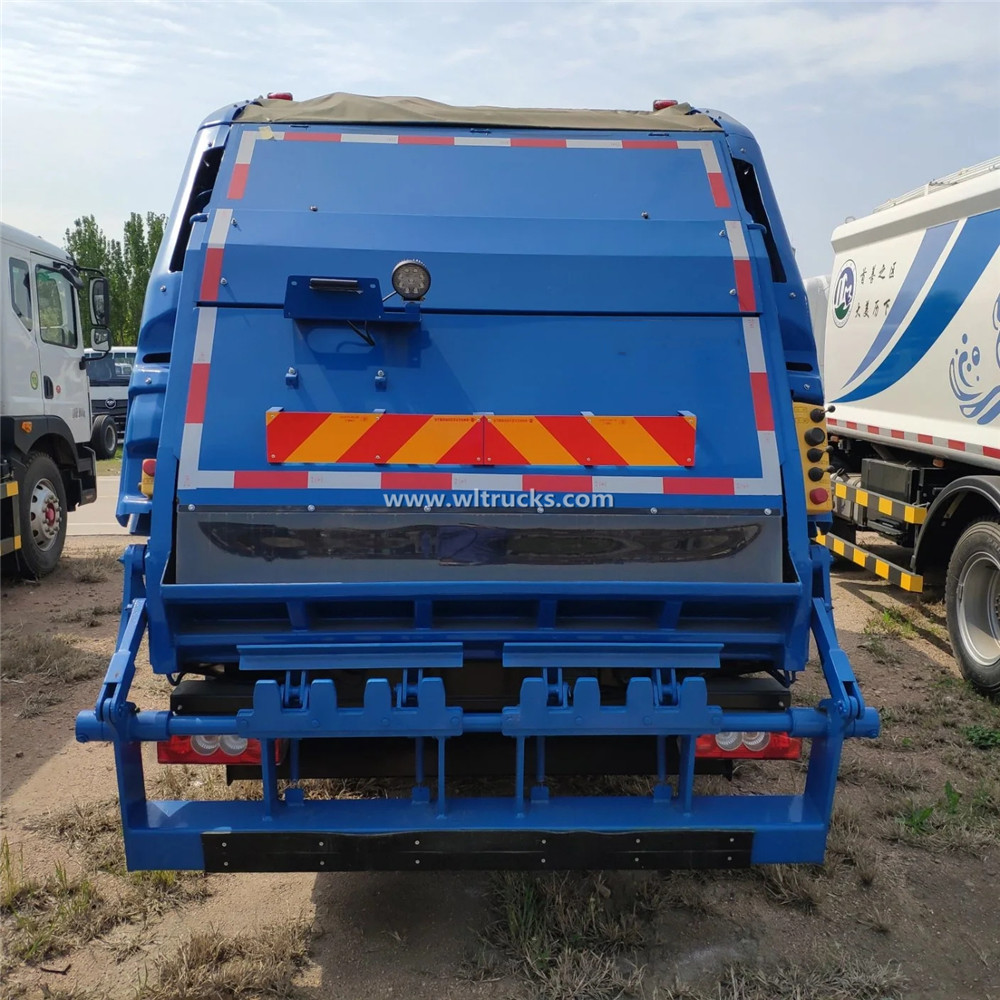 8cbm waste garbage compactor truck