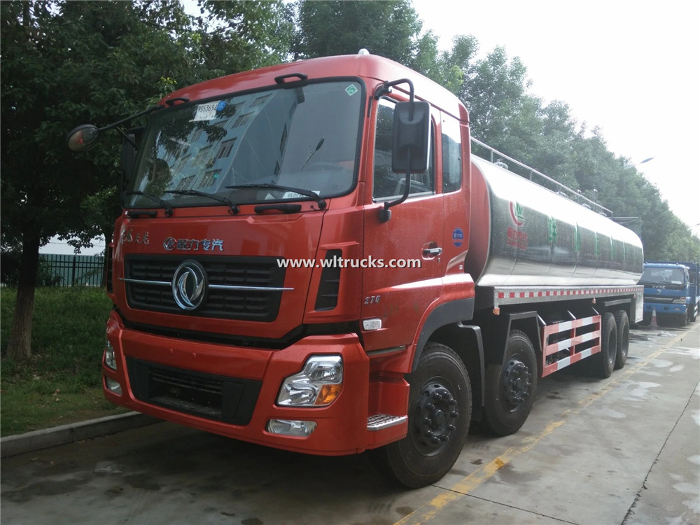 8x4 Dongfeng Kinland 25000L fresh milk truck