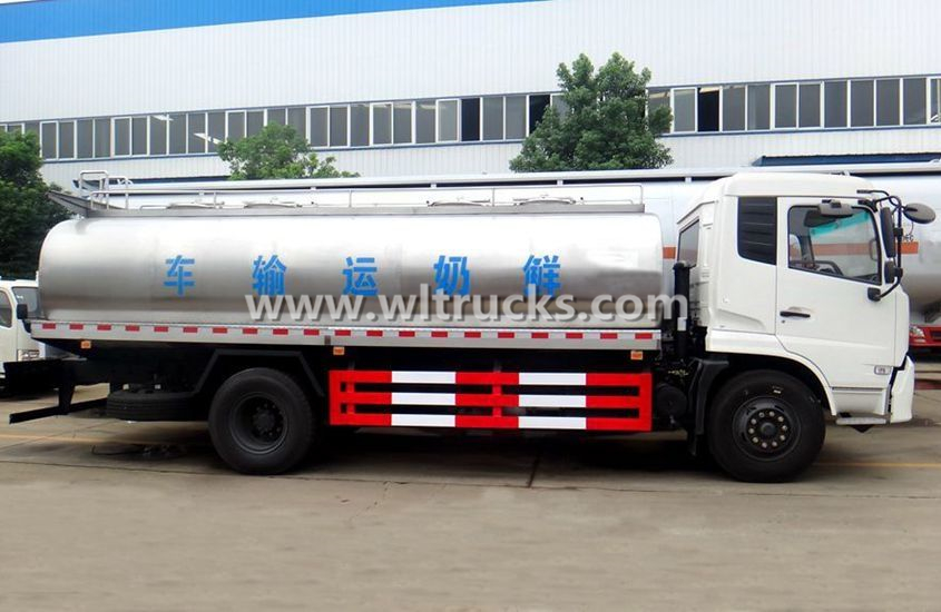 Dongfeng 10m3  to 15m3 resh milk truck