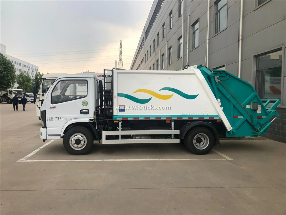 Dongfeng 5 tons garbage compactor truck