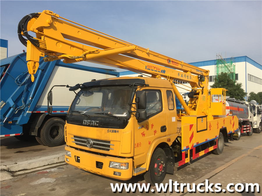 Dongfeng row half 18m aerial platform working truck