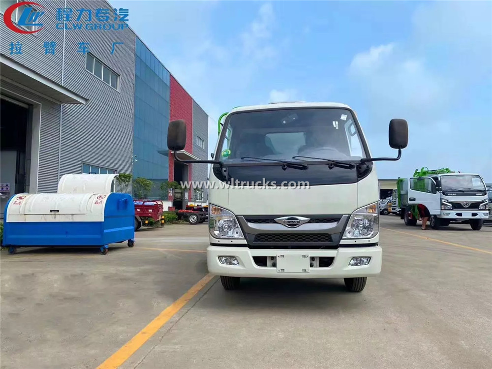 Foton 3 tons side loading garbage truck